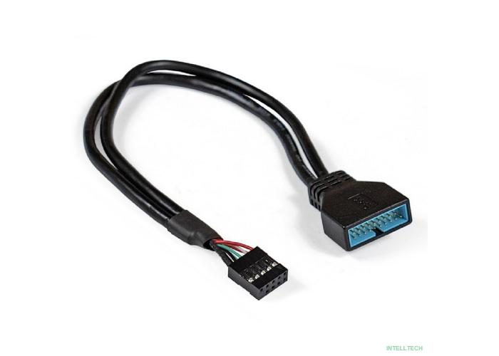 Exegate EX284940RUS Кабель-переходник USB 2.0-USB 3.0 ExeGate EX-CC-U3U2-0.3 (9pin/19pin, 0,3м)
