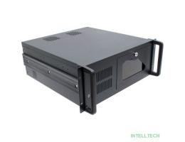 Procase EB445-B-0 Корпус 4U Rack server case, черный, дверца, без блока питания, глубина 450мм, MB 12"x9.6"