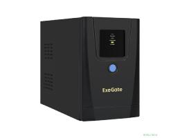 Exegate EX292766RUS ИБП ExeGate Power Back BNB-650.LED.AVR.1SH.2C13 <650VA/360W, LED, AVR, 1*Schuko+2*C13, металлический корпус, Black>